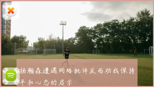 杨瀚森遭遇网络批评反而劝我保持平和心态的启示